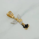 Dije San Miguel Arcangel 4.75 g / 3.8 cm Tres Oros 18K