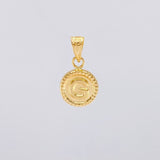 Dije Circulo Letra G 0.4g / 1.5cm Oro Amarillo 18K