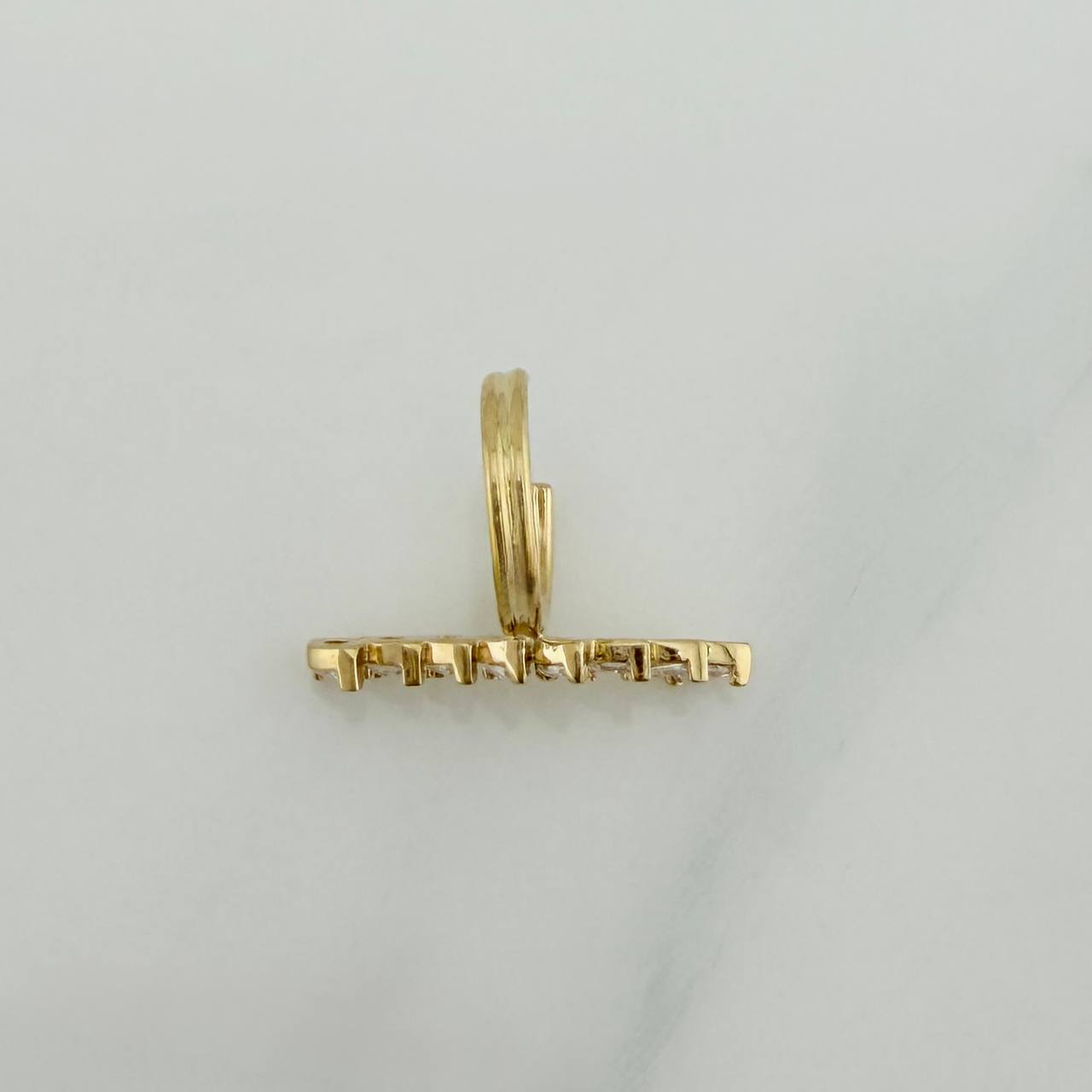 Piercing Earcuff Linea Curva 1.25 g / 1.9 cm Oro Amarillo 18K