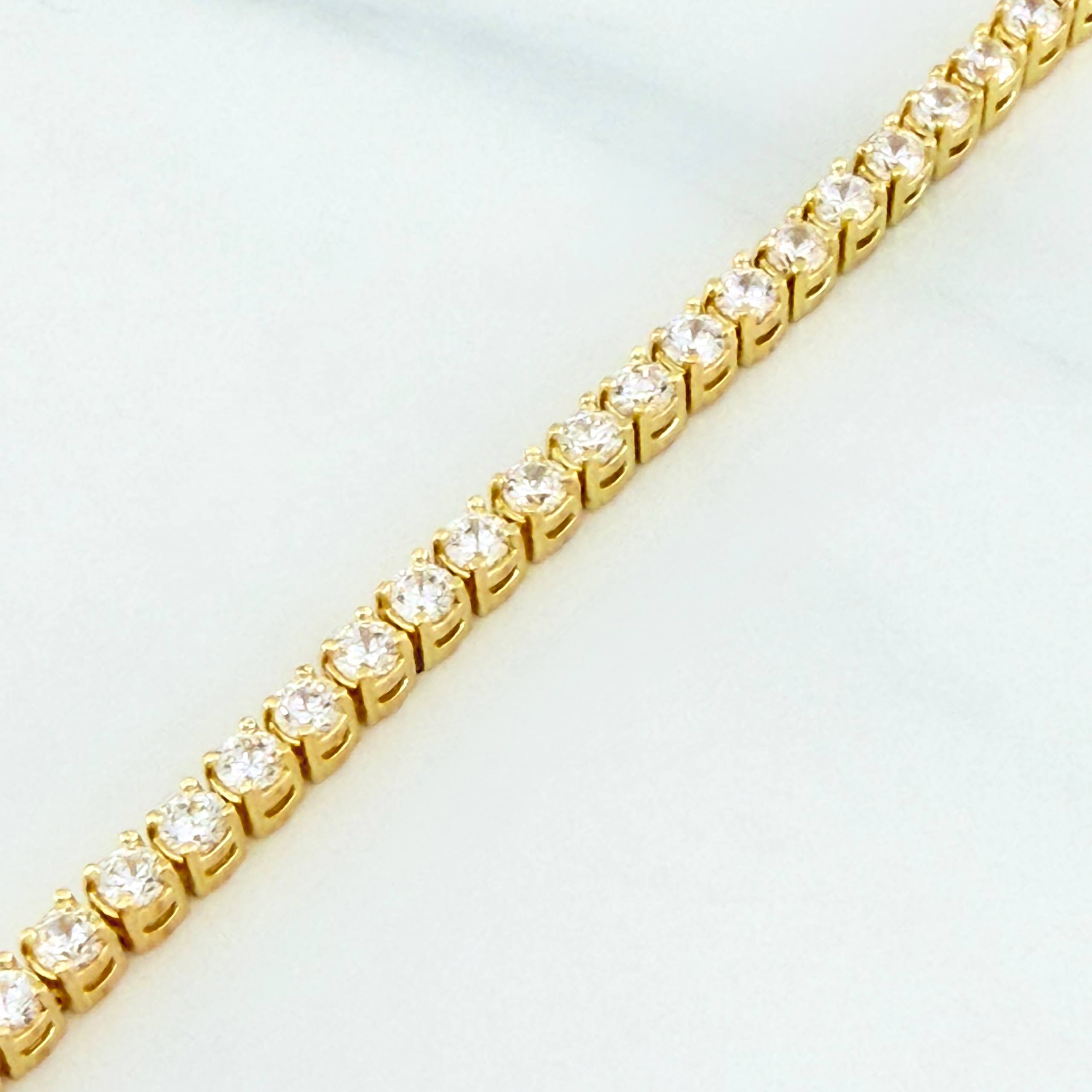 Pulso Tennis 11.35 g / 19.2 cm / 2.9 mm Oro Amarillo 18K