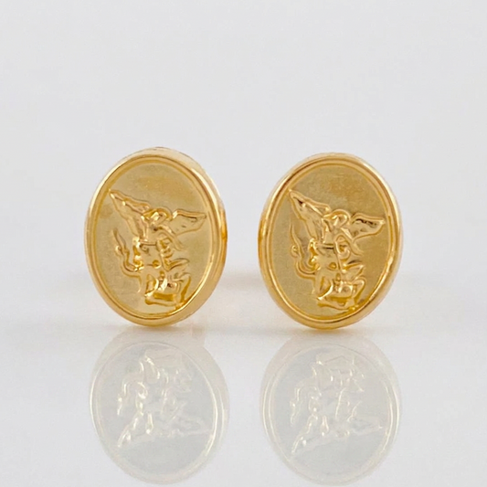Topos San Miguel Arcángel Mate 1.05 g / 11 mm Oro Amarillo 18K