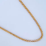 Cadena Franco 17.65gr / 60cm / Dos Oros Amarillo Blanco +3 18K &