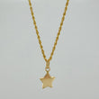 Set Cadena Lazo + Dije Estrella / 1,25 gr / 45 cm Oro Amarillo 18K