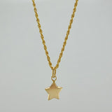 Set Cadena Lazo + Dije Estrella / 1,25 gr / 45 cm Oro Amarillo 18K