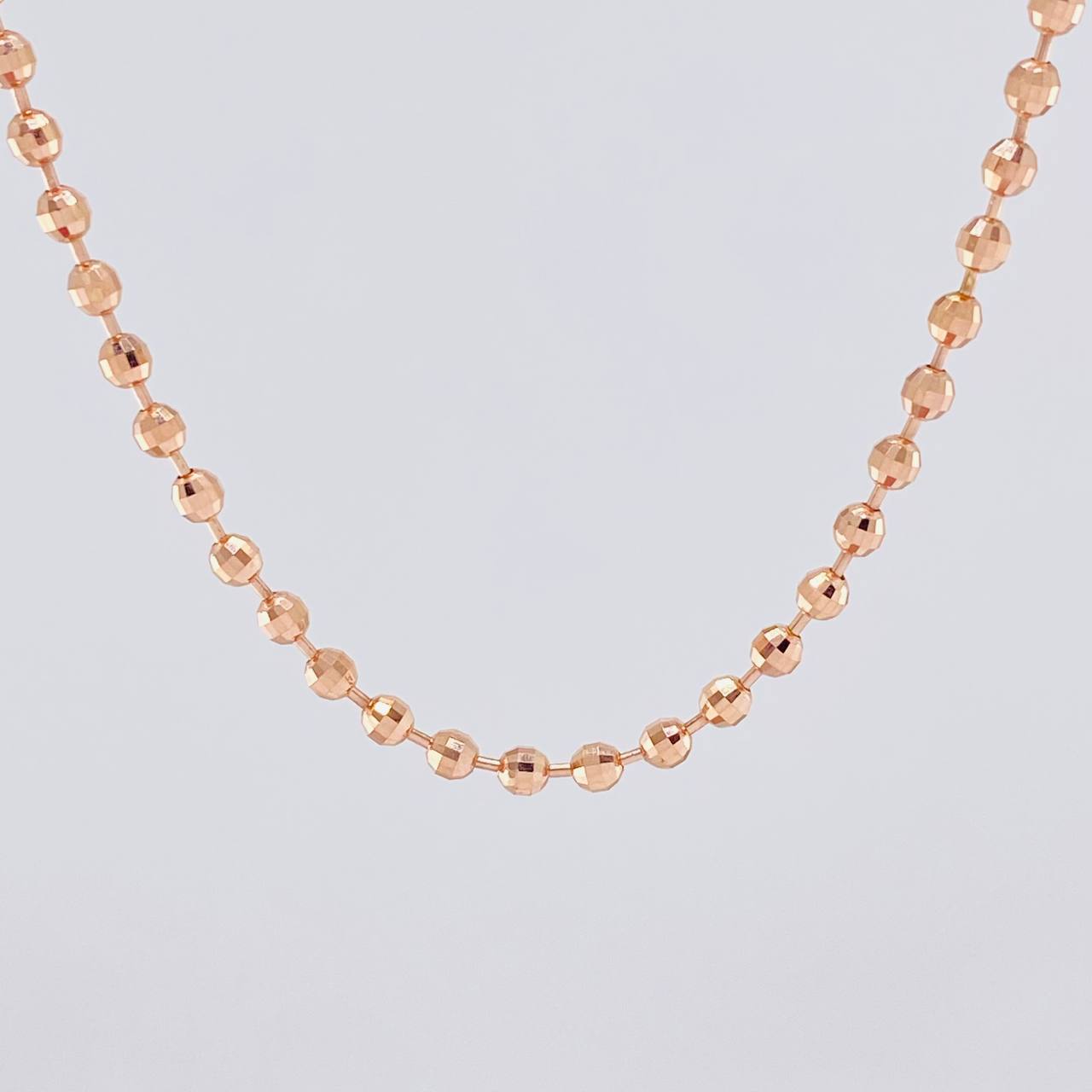 Cadena Militar 14.2g / 60cm / 2.9mm Oro Rosa 18K
