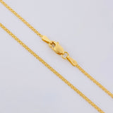 Cadena China 1.85g / 45cm / 1.1mm Oro Amarillo 18K