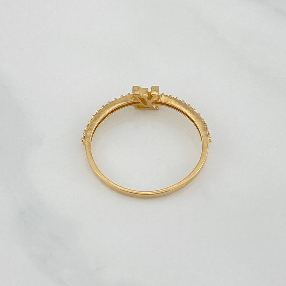 Anillo Lv 1.2 g / T7 1/4 Oro Amarillo 18K