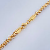 Cadena Franco 17.65gr / 60cm / Dos Oros Amarillo Blanco +3 18K &