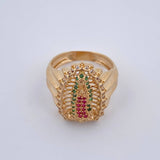 Anillo Virgen Guadalupe 6.5gr / T6 3/4 / Oro 18K $