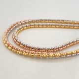 Cadena Ice 12 g / 50 cm / 2.3 mm Tres Oros 18K