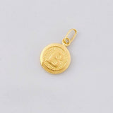 Dije Circulo Letra B 0.4g / 1.6cm Oro Amarillo 18K