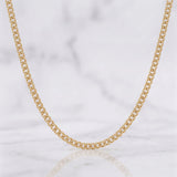 Cadena Cubana 2g / 50cm / 2.49mm Oro Amarillo 18K