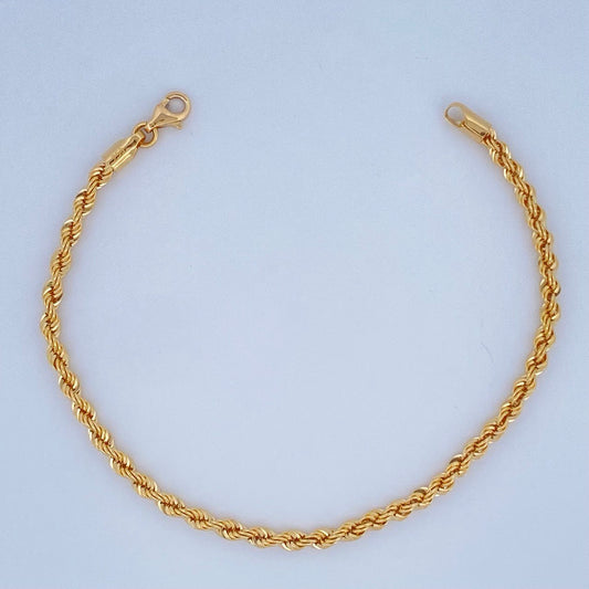 Pulso Lazo 3gr / 19.2cm / Oro Amarillo +3 18K &