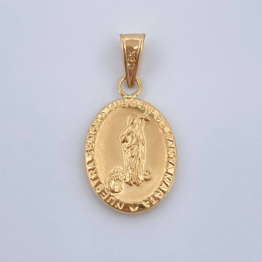 Dije Virgen De Santa Marta 0.9gr / 2.5cm / Oro Amarillo 18K &
