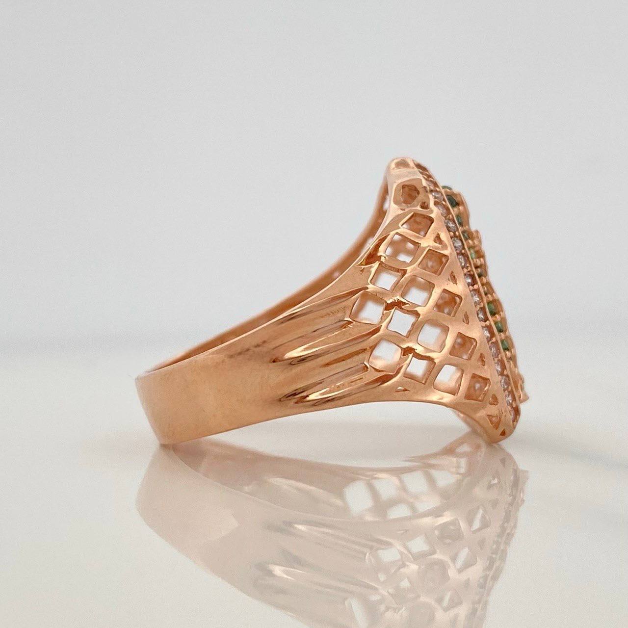 Anillo Virgen De Guadalupe 5.5 g / T9 1/4 Oro Rosa 18K