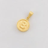 Dije Circulo Letra B 0.6g / 1.7cm Oro Amarillo 18K
