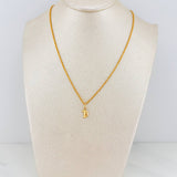 Set Cadena Lazo + Dije Luna / 1,15 gr / 45 cm Oro Amarillo 18K