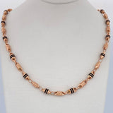 Cadena Rustica Barril 12.1gr / 62cm / Oro Rosa 18K &