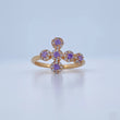 Anillo Cruz Tupida 2.3gr / T7 / Oro Amarillo 18K &