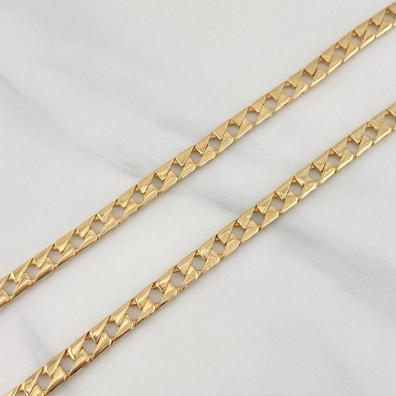 Cadena Panzer 28.1 g / 66.5 cm / 4 mm Oro Amarillo 18K