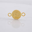 Herraje Circulo Letra E 0.4g / 1.5cm Oro Amarillo 18K