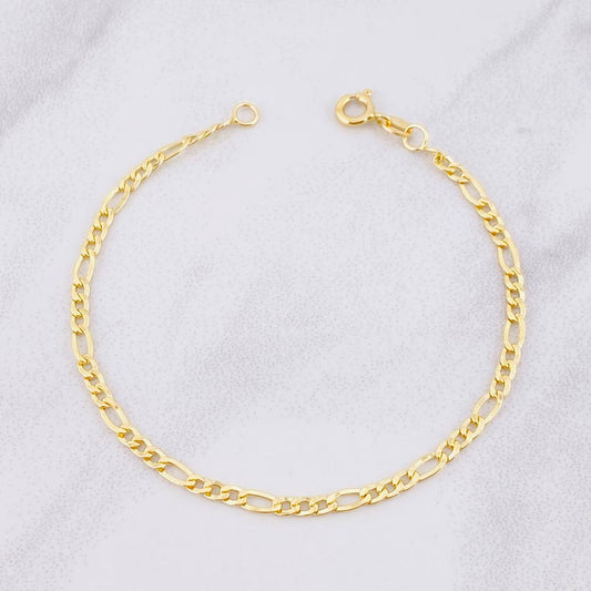 Pulso Fígaro 1.7g / 18.3cm / 2.9mm Oro Amarillo 18K