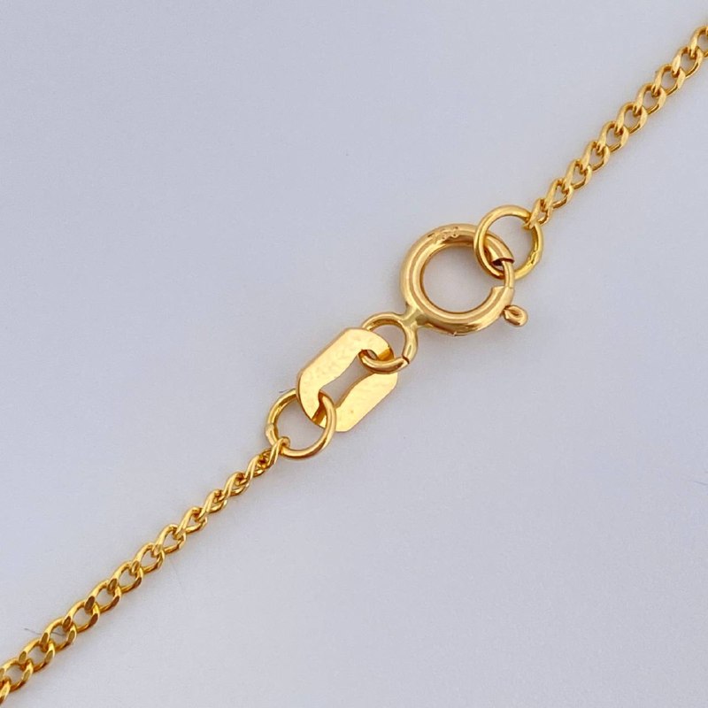 Set Cadena y Dije Mini Cubana + Virgen De Guadalupe 1.4gr / Oro Amarillo 18K (Oferta) $