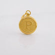 Dije Circulo Letra P 0.4g / 1.6cm Oro Amarillo 18K