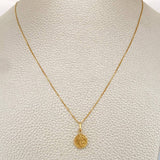 Set Cadena y Dije Veneciana + San Benito 1.45gr / Oro Amarillo 18K (Oferta) $