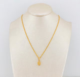 Set Cadena Lazo + Dije Virgen Del Carmen / 1,2 gr / 45 cm Oro Amarillo 18K