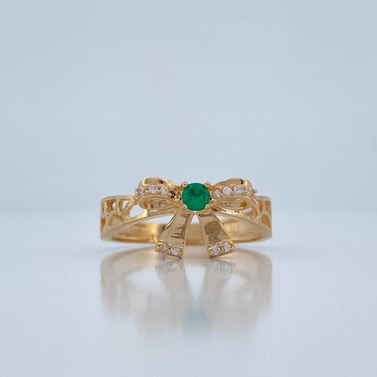 Anillo Moño 3.15gr / T6 3/4 / Oro Amarillo 18K %