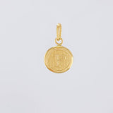 Dije Circulo Letra P 0.4g / 1.6cm Oro Amarillo 18K