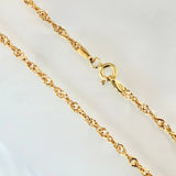 Cadena Singapur 1.95gr / 45cm / 2.3mm Oro Amarillo +3 18K ©