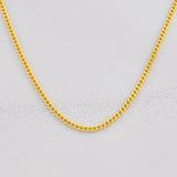 Cadena Mini Cubana 4.75g / 50cm / 1.48mm Oro Amarillo 18K