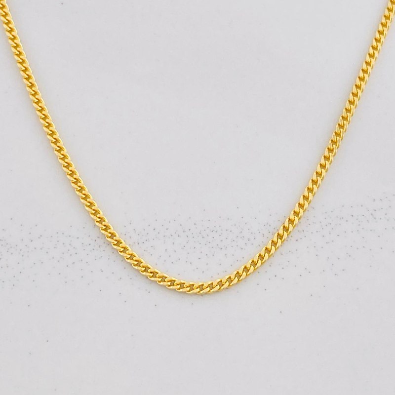 Cadena Mini Cubana 4.75g / 50cm / 1.48mm Oro Amarillo 18K