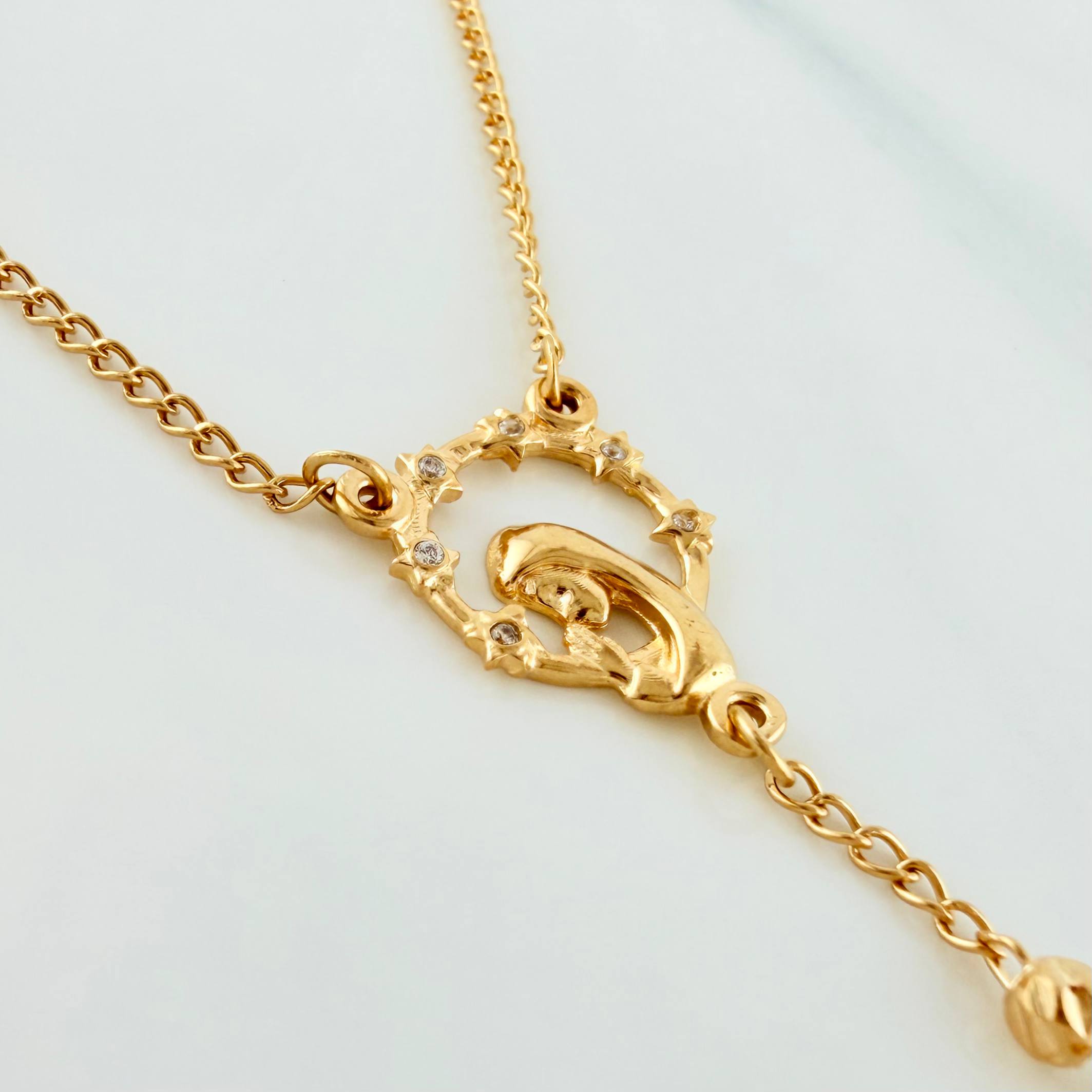 Rosario Virgen Milagrosa 7.95 g / 58.8 cm / 1.6 mm Oro Amarillo 18K