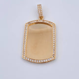 Dije Placa 10.45gr / 4.8cm / Oro 18K $