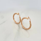 Candongas Mary 2.7 g / 2.9 cm Oro Rosa 18K