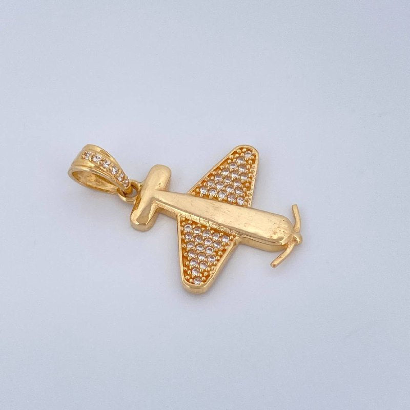 Dije Avion 2.75gr / 2.9cm / Oro Amarillo 18K $