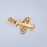 Dije Avion 2.75gr / 2.9cm / Oro Amarillo 18K $