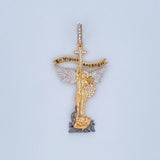 Dije San Miguel Arcángel 7.25gr / 6.3cm / Tres Oros 18K $