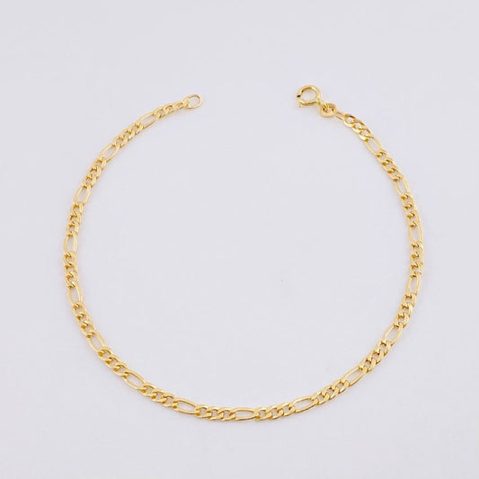 Pulso Figaro 0.98g / 19.3cm / 2,6mm Oro Amarillo 18K