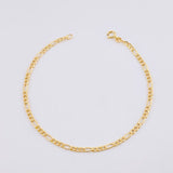 Pulso Figaro 0.98g / 19.3cm / 2,6mm Oro Amarillo 18K
