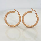 Candongas Mary 2.7 g / 2.9 cm Oro Rosa 18K