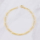 Pulso Fígaro 2.25g / 19.2cm / 3.36mm Oro Amarillo 18K