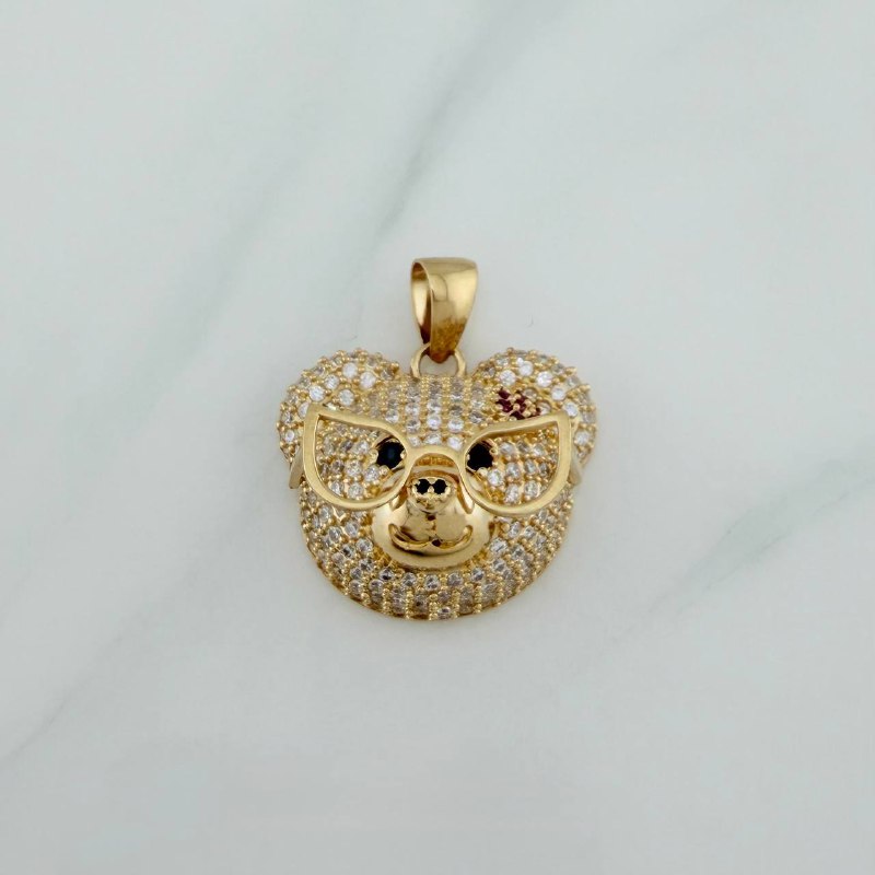 Dije Rostro Oso 9.25 g / 2.9 cm Oro Amarillo 18K