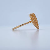 Anillo Ola Cruzada 2.6gr / T7 1/4 / Oro Amarillo 18K &
