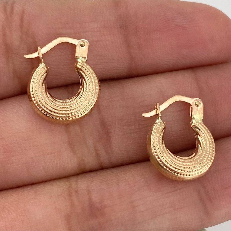 Candongas Salo 1.15 g / 1.5 cm Oro Rosa 18K
