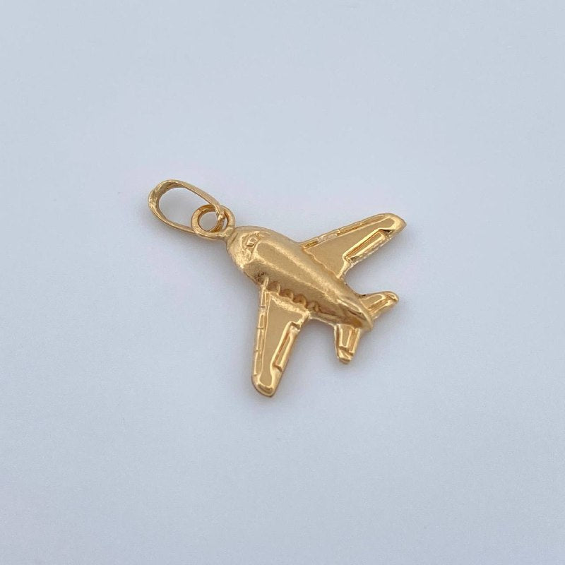 Dije Avion 0.45gr / 1.8cm / Oro Amarillo 18K &