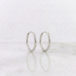 Candongas Aro Liso 0.55gr / 1.3cm / Oro Blanco 18K